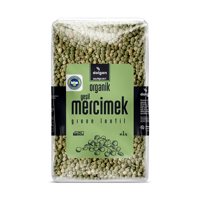 Organik Yeşil Mercimek 1 Kg - Görsel 1