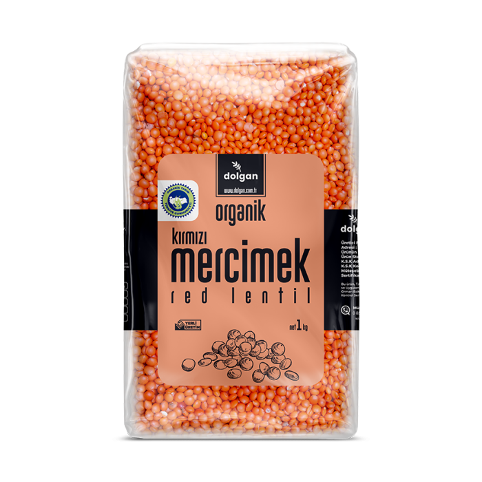Organik Kırmızı Mercimek 1 Kg - Görsel 1